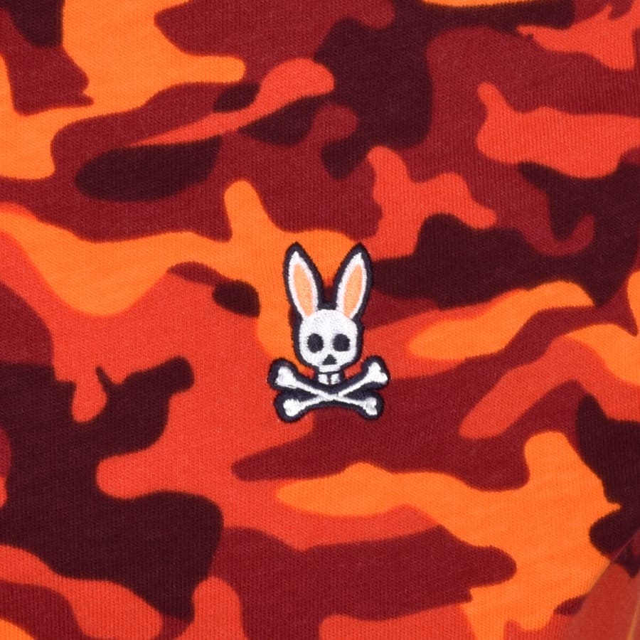 Alternative Image for ProductPsycho Bunny Camouflage Crew Neck T Shirt Burgundy3